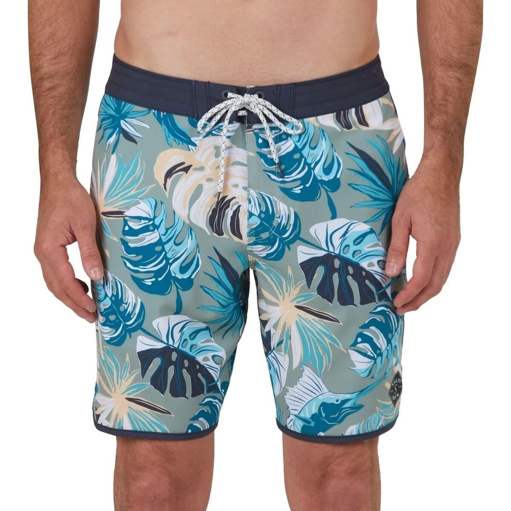 Salty Crew Breaker 19" Boardshorts - Men's Quick-Dry Stretch Swim Trunks - Beac
